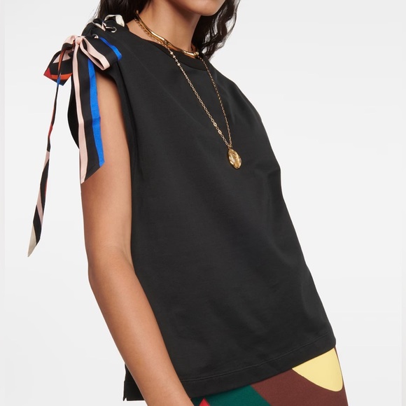 NEW PUCCI MARMO-PRINT COTTON T-SHIRT Black - Picture 6 of 14